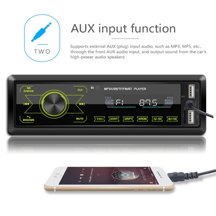 M10 12V Car Radio Receiver MP3 Player, Support Bluetooth Hand-free Calling / FM / USB / SD Card by buy2fix