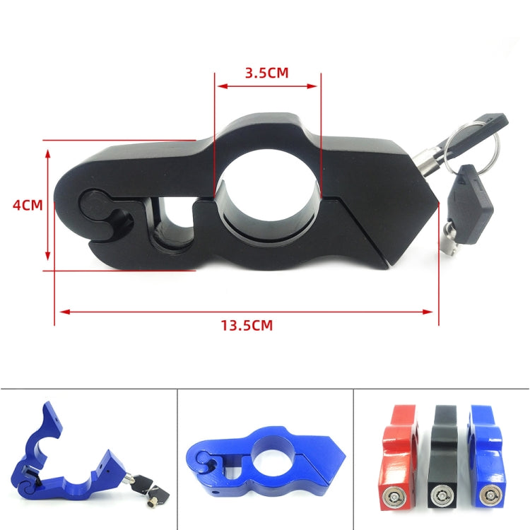 Motorcycle Aluminum Alloy Throttle Handle Lock (Red) - Theft Protection by buy2fix | Online Shopping UK | buy2fix