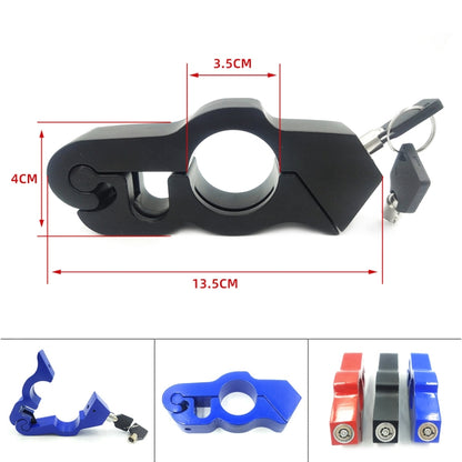 Motorcycle Aluminum Alloy Throttle Handle Lock (Blue) - Theft Protection by buy2fix | Online Shopping UK | buy2fix