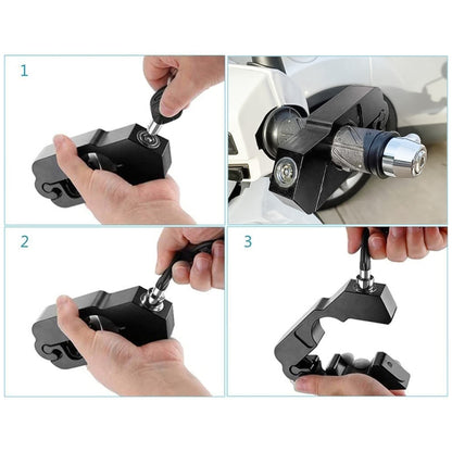 Motorcycle Aluminum Alloy Throttle Handle Lock (Blue) - Theft Protection by buy2fix | Online Shopping UK | buy2fix