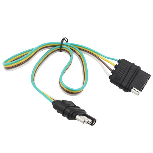 4 Pin Trailer Light Wire Harness Extension 18 Gauge 4-Way Flat Wiring Connector - Terminal connectors by buy2fix | Online Shopping UK | buy2fix