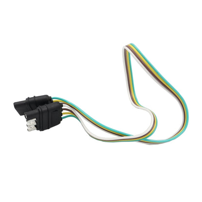 4 Pin Trailer Light Wire Harness Extension 18 Gauge 4-Way Flat Wiring Connector - Terminal connectors by buy2fix | Online Shopping UK | buy2fix