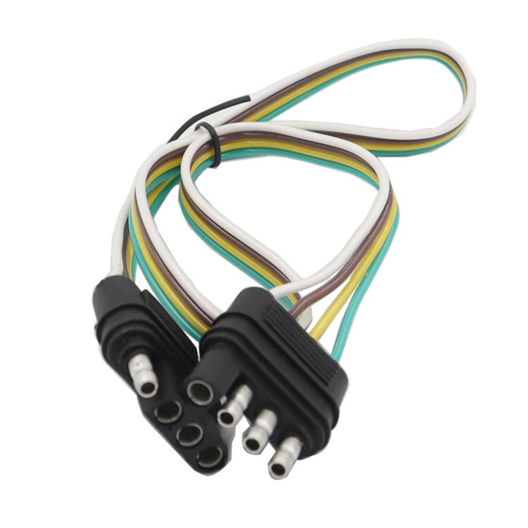 4 Pin Trailer Light Wire Harness Extension 18 Gauge 4-Way Flat Wiring Connector - Terminal connectors by buy2fix | Online Shopping UK | buy2fix