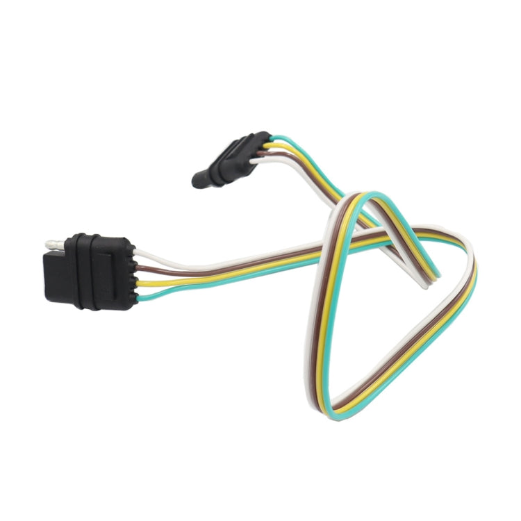 4 Pin Trailer Light Wire Harness Extension 18 Gauge 4-Way Flat Wiring Connector - Terminal connectors by buy2fix | Online Shopping UK | buy2fix