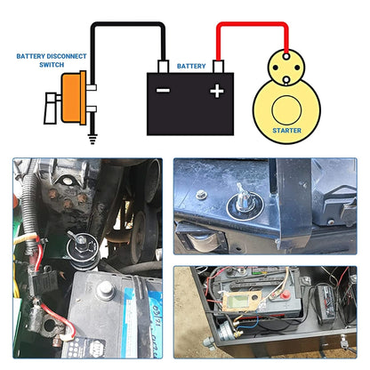 High Current Master Battery Disconnect Switch Kit - Car Switches by buy2fix | Online Shopping UK | buy2fix