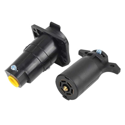 7-PIN 12V Trailer Plug American Flat Blade Connector Adapter - Terminal connectors by buy2fix | Online Shopping UK | buy2fix