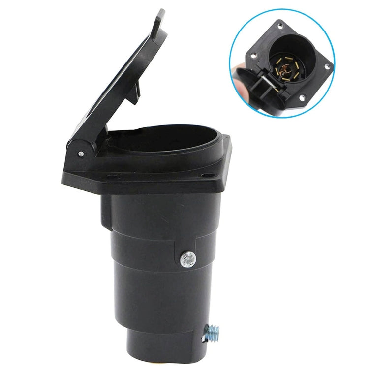 7-PIN 12V Trailer Plug American Flat Blade Connector Adapter - Terminal connectors by buy2fix | Online Shopping UK | buy2fix