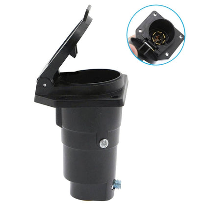 7-PIN 12V Trailer Plug American Flat Blade Connector Adapter - Terminal connectors by buy2fix | Online Shopping UK | buy2fix