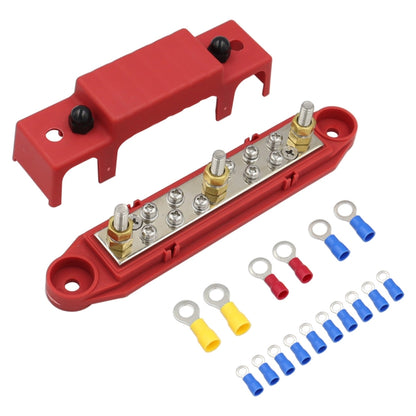 1 Pair 48V 150A M6 Power Distribution Terminal Block Battery Bus Bar Set with Terminal Block - Fuse by buy2fix | Online Shopping UK | buy2fix
