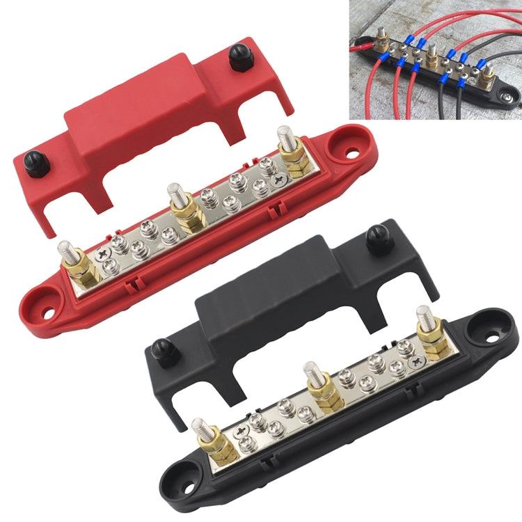 1 Pair 48V 150A M6 Power Distribution Terminal Block Battery Bus Bar Set - Fuse by buy2fix | Online Shopping UK | buy2fix