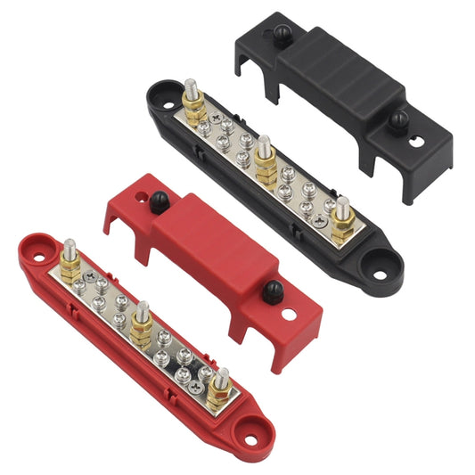 1 Pair 48V 150A M6 Power Distribution Terminal Block Battery Bus Bar Set - Fuse by buy2fix | Online Shopping UK | buy2fix