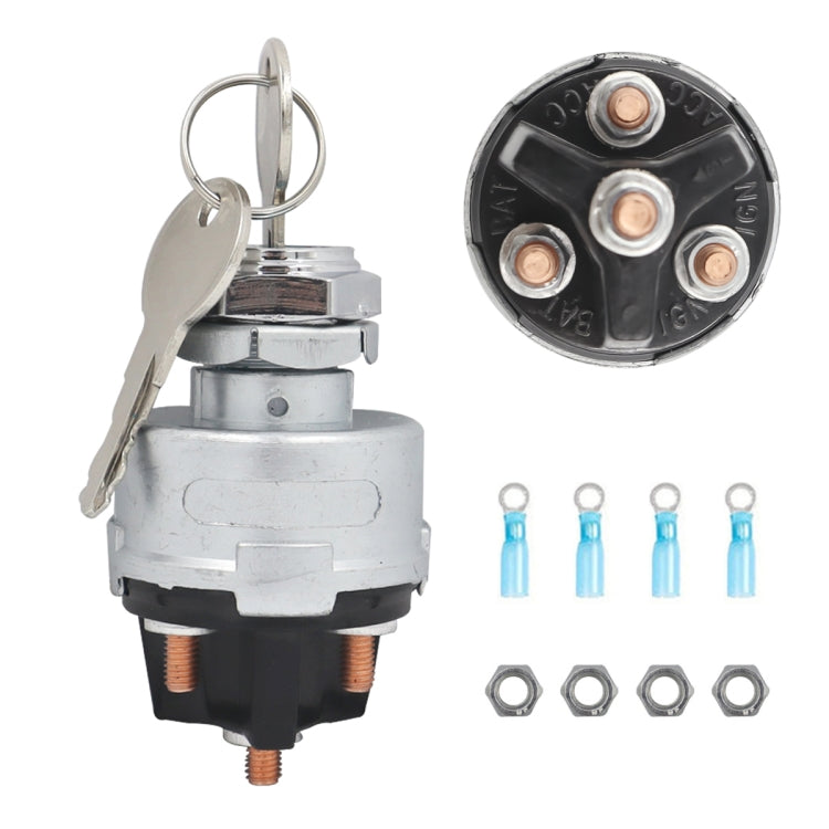 Engineering Vehicle General Modified 4-position Ignition Starter Switch - Car Switches by buy2fix | Online Shopping UK | buy2fix