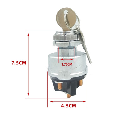 Engineering Vehicle General Modified 4-position Ignition Starter Switch - Car Switches by buy2fix | Online Shopping UK | buy2fix