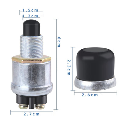 Car Engine One Key Start Ignition Switch 12V Waterproof Horn Switch - Car Switches by buy2fix | Online Shopping UK | buy2fix