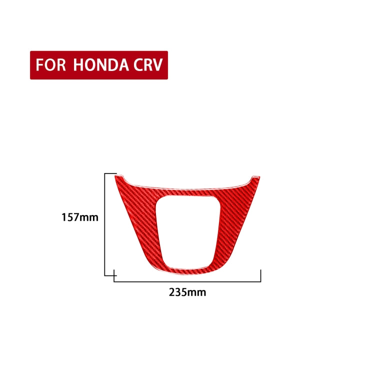 For Honda CRV 2007-2011 Carbon Fiber Car Gear Panel Frame Decorative Sticker,Left and Right Drive Universal (Red) - Car Interior Mouldings by buy2fix | Online Shopping UK | buy2fix