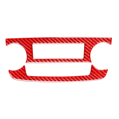 2 PCS Set for Honda CRV 2007-2011 Carbon Fiber Car Central Control CD Volume Switch Frame Decorative Sticker,Left and Right Drive Universal (Red) - Car Interior Mouldings by buy2fix | Online Shopping UK | buy2fix
