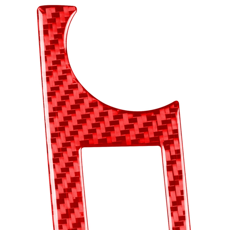 2 PCS Set for Honda CRV 2007-2011 Carbon Fiber Car Central Control CD Volume Switch Frame Decorative Sticker,Left and Right Drive Universal (Red) - Car Interior Mouldings by buy2fix | Online Shopping UK | buy2fix