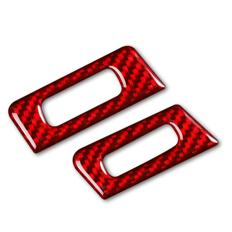5 PCS Set for BMW 3 Series E90 High Matching Carbon Fiber Car Air Outlet Decorative Sticker,Left and Right Drive Universal(Red) - Car Interior Mouldings by buy2fix | Online Shopping UK | buy2fix