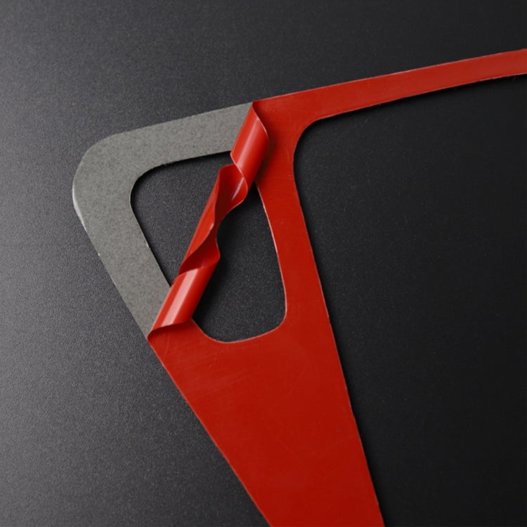 For BMW 3 Series E90 Carbon Fiber Car Gear Position Panel Decorative Sticker, Left Drive (Red) - Car Interior Mouldings by buy2fix | Online Shopping UK | buy2fix