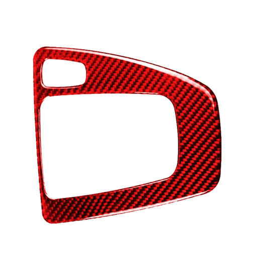For BMW 3 Series E90 Carbon Fiber Car Gear Position Panel Decorative Sticker,Right Drive (Red) - Car Interior Mouldings by buy2fix | Online Shopping UK | buy2fix