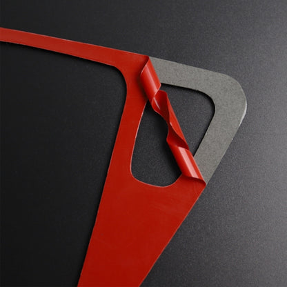 For BMW 3 Series E90 Carbon Fiber Car Gear Position Panel Decorative Sticker,Right Drive (Red) - Car Interior Mouldings by buy2fix | Online Shopping UK | buy2fix