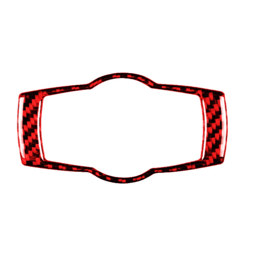 For BMW 3 Series E90 Carbon Fiber Car Headlight Switch Decorative Sticker,Left and Right Drive Universal (Red) - Car Interior Mouldings by buy2fix | Online Shopping UK | buy2fix