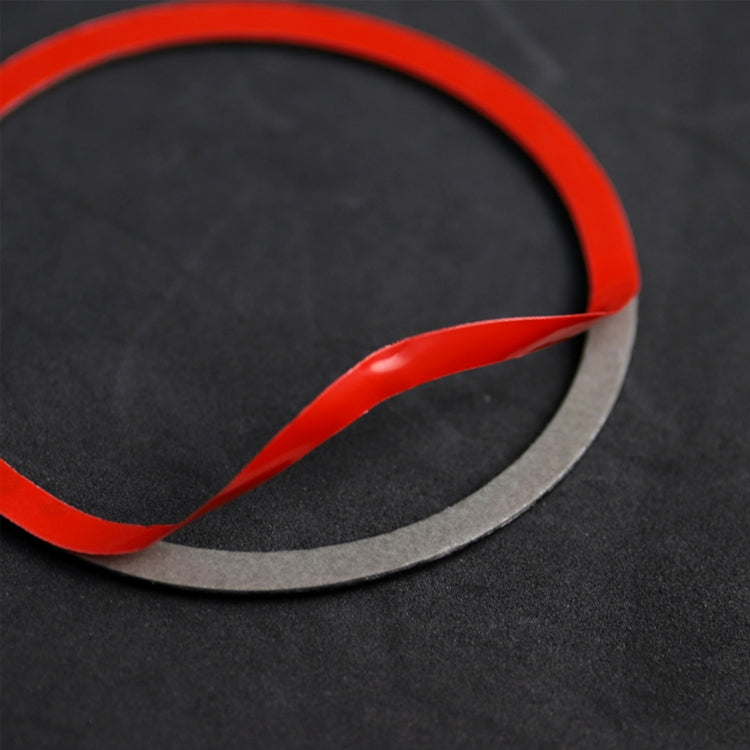 2 PCS Set for BMW 3 Series E90 Carbon Fiber Car Horn Circle Decorative Sticker (Red) - Car Interior Mouldings by buy2fix | Online Shopping UK | buy2fix
