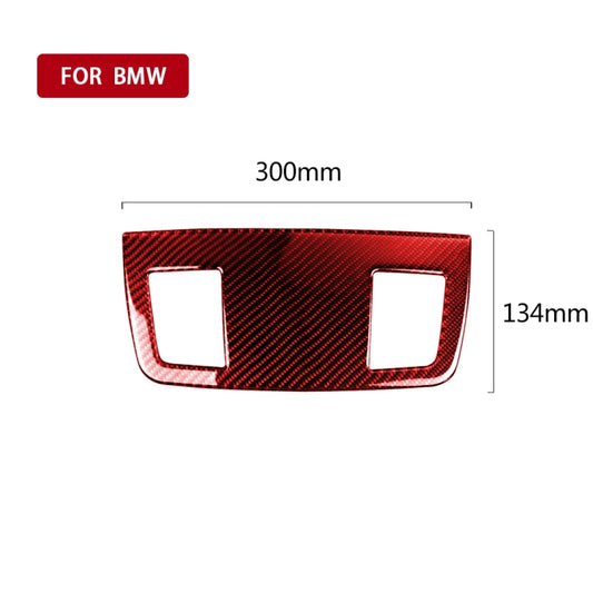 For BMW 3 Series E90 Carbon Fiber Car Instrument Large Outlet Panel Decorative Sticker (Red) - Car Interior Mouldings by buy2fix | Online Shopping UK | buy2fix