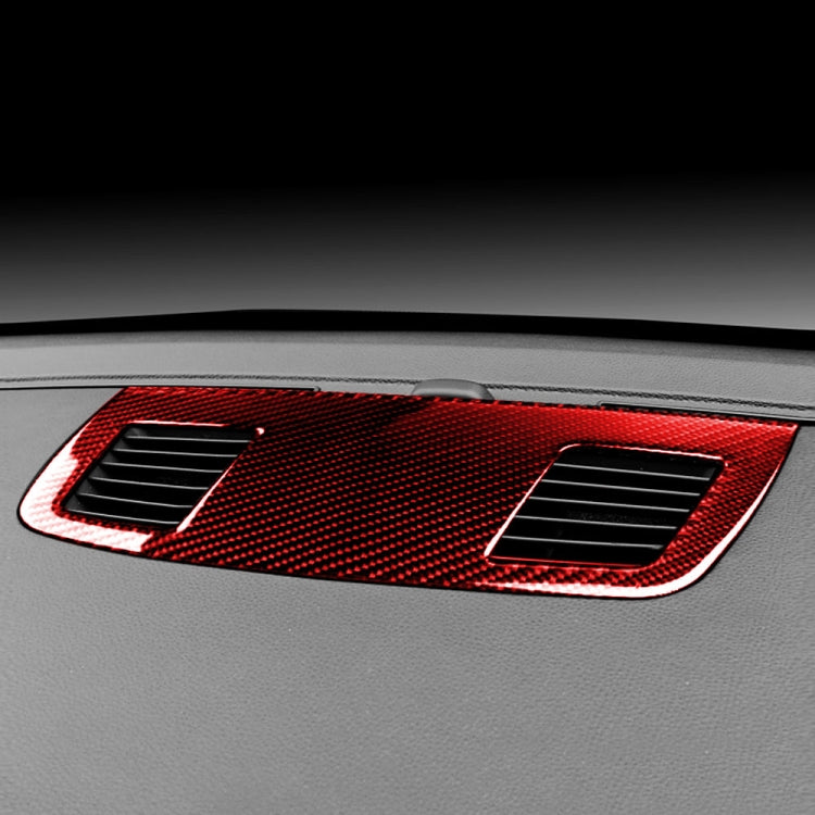For BMW 3 Series E90 Carbon Fiber Car Instrument Large Outlet Panel Decorative Sticker (Red) - Car Interior Mouldings by buy2fix | Online Shopping UK | buy2fix