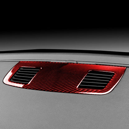 For BMW 3 Series E90 Carbon Fiber Car Instrument Large Outlet Panel Decorative Sticker (Red) - Car Interior Mouldings by buy2fix | Online Shopping UK | buy2fix