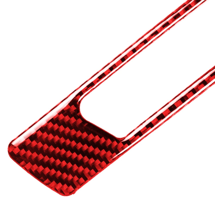 For BMW 3 Series E90 CarBon Fiber Car Water Cup Strip Decorative Sticker,Left Drive(Red) - Car Interior Mouldings by buy2fix | Online Shopping UK | buy2fix