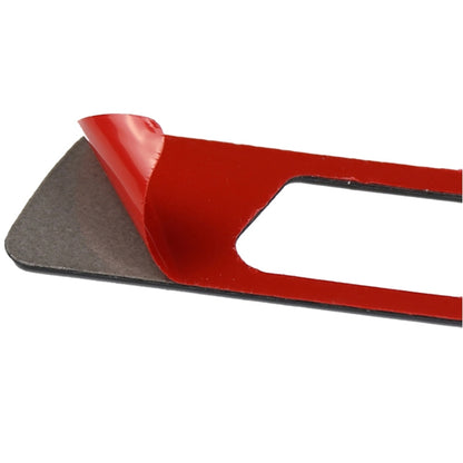 For BMW 3 Series E90 CarBon Fiber Car Water Cup Strip Decorative Sticker,Left Drive(Red) - Car Interior Mouldings by buy2fix | Online Shopping UK | buy2fix