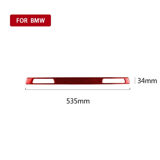 For BMW 3 Series E90 CarBon Fiber Car Water Cup Strip Decorative Sticker,Right Drive (Red) - Car Interior Mouldings by buy2fix | Online Shopping UK | buy2fix