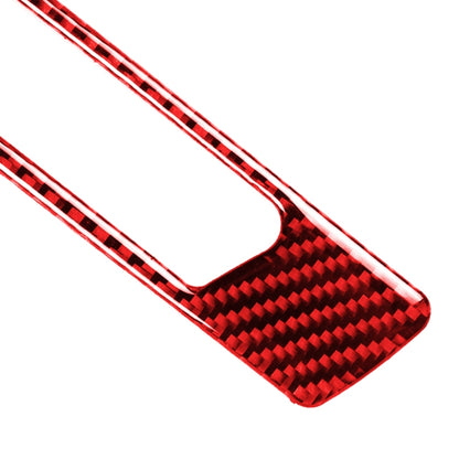 For BMW 3 Series E90 CarBon Fiber Car Water Cup Strip Decorative Sticker,Right Drive (Red) - Car Interior Mouldings by buy2fix | Online Shopping UK | buy2fix