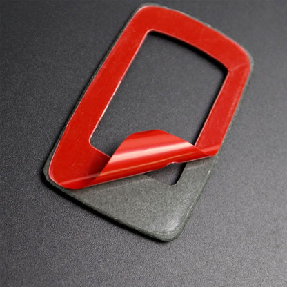 5 PCS Set For BMW 3 Series E90 Carbon Fiber Car Left Drive Window Lift Panel Decorative Sticker, Diameter: 35.8cm (Red) - Car Interior Mouldings by buy2fix | Online Shopping UK | buy2fix
