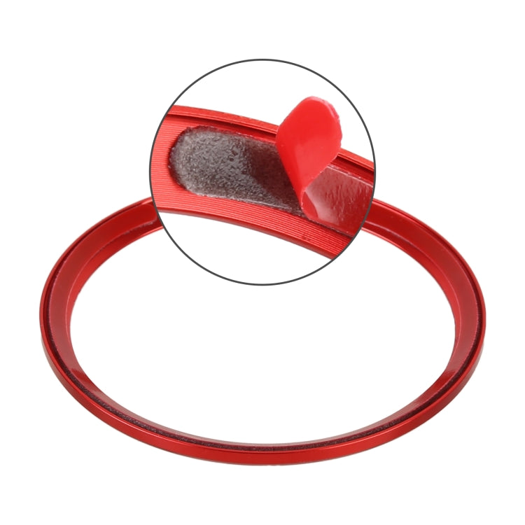 Car Headlight Switch Ring Trim Sticker Decoration for Audi Q2 (Red) - Decoration Rings by buy2fix | Online Shopping UK | buy2fix