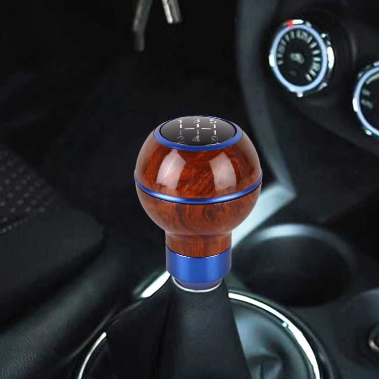 Universal Car Wood Texture Metal Gear Shift Knob (Blue) - Shift Knob by buy2fix | Online Shopping UK | buy2fix
