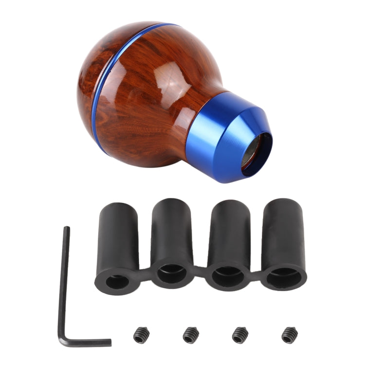 Universal Car Wood Texture Metal Gear Shift Knob (Blue) - Shift Knob by buy2fix | Online Shopping UK | buy2fix