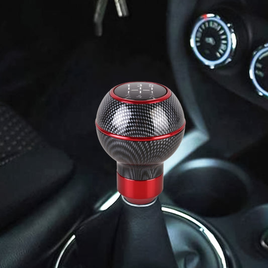 Universal Car Carbon Fiber Texture Metal Gear Shift Knob (Red) - Shift Knob by buy2fix | Online Shopping UK | buy2fix