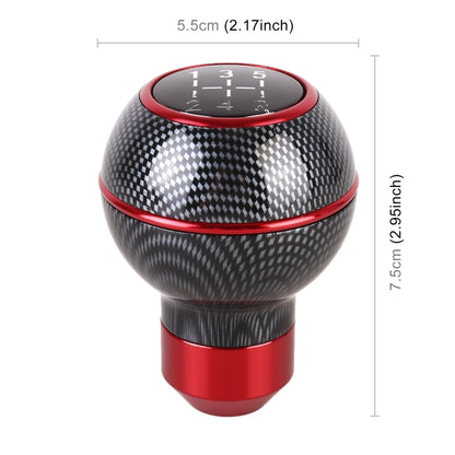 Universal Car Carbon Fiber Texture Metal Gear Shift Knob (Red) - Shift Knob by buy2fix | Online Shopping UK | buy2fix