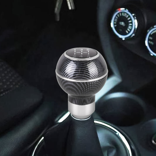 Universal Car Carbon Fiber Texture Metal Gear Shift Knob (Silver) - Shift Knob by buy2fix | Online Shopping UK | buy2fix