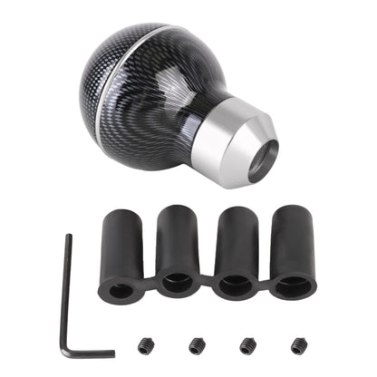 Universal Car Carbon Fiber Texture Metal Gear Shift Knob (Silver) - Shift Knob by buy2fix | Online Shopping UK | buy2fix