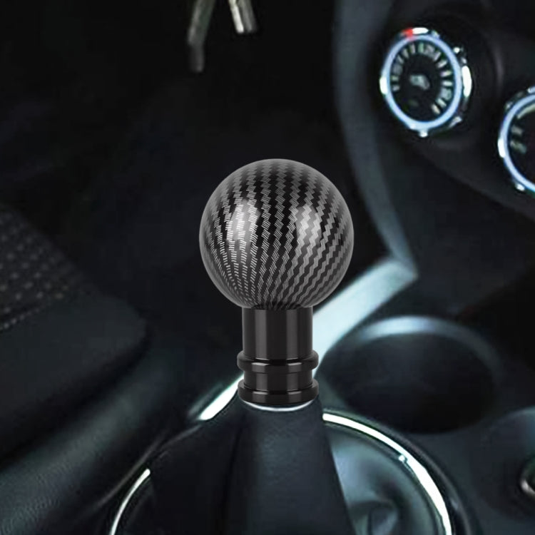 Universal Car Carbon Fiber Texture Metal Gear Shift Knob (Black) - Shift Knob by buy2fix | Online Shopping UK | buy2fix