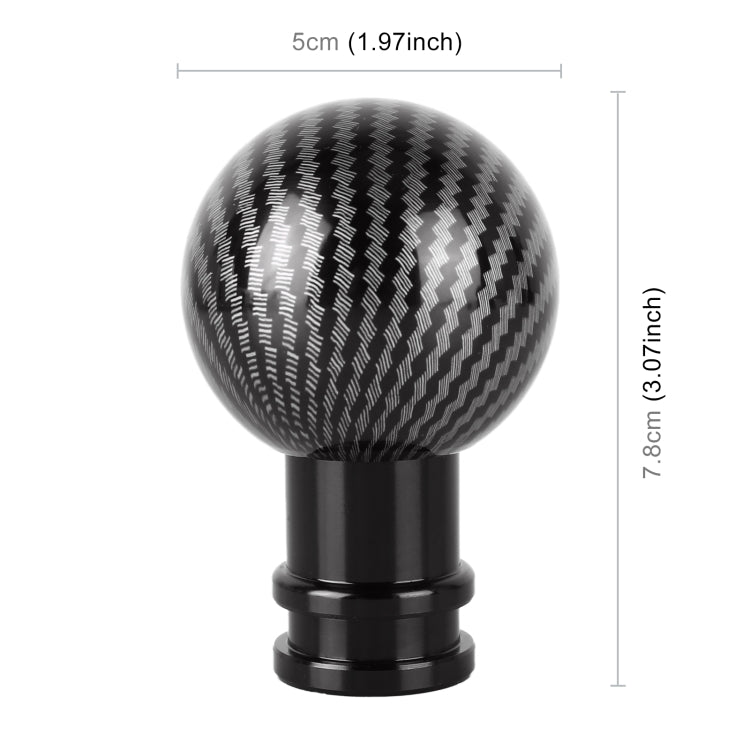 Universal Car Carbon Fiber Texture Metal Gear Shift Knob (Black) - Shift Knob by buy2fix | Online Shopping UK | buy2fix