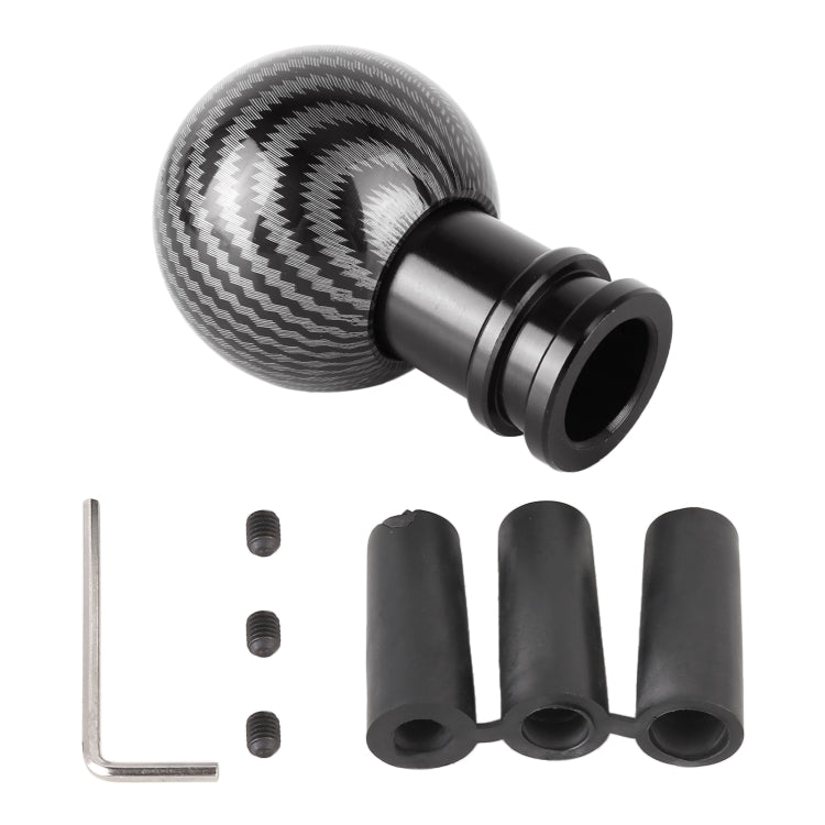 Universal Car Carbon Fiber Texture Metal Gear Shift Knob (Black) - Shift Knob by buy2fix | Online Shopping UK | buy2fix