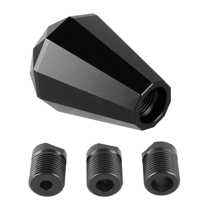 Universal Car Diamond Shape Metal Gear Shift Knob (Black) by buy2fix