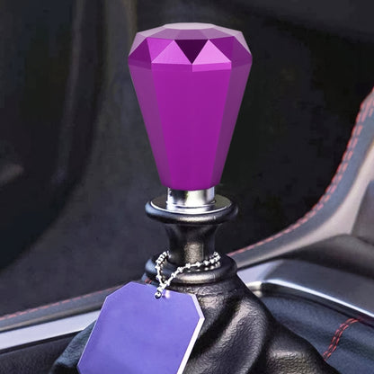 Universal Car Diamond Shape Metal Gear Shift Knob (Purple) - Shift Knob by buy2fix | Online Shopping UK | buy2fix