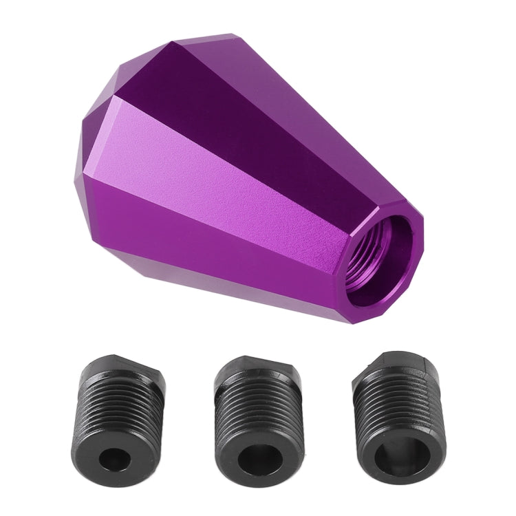 Universal Car Diamond Shape Metal Gear Shift Knob (Purple) - Shift Knob by buy2fix | Online Shopping UK | buy2fix