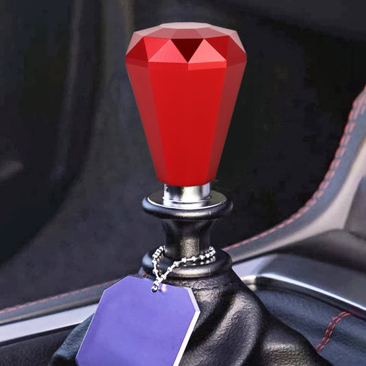 Universal Car Diamond Shape Metal Gear Shift Knob (Red) - Shift Knob by buy2fix | Online Shopping UK | buy2fix