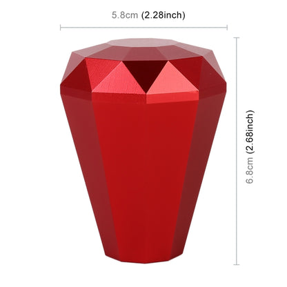 Universal Car Diamond Shape Metal Gear Shift Knob (Red) - Shift Knob by buy2fix | Online Shopping UK | buy2fix